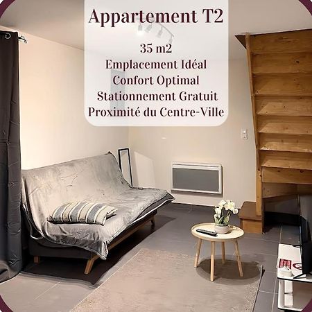 Appartement 2 Pieces Rdc En Duplex Vue Cour Parking Gratuit A 20Metres Руан Екстериор снимка
